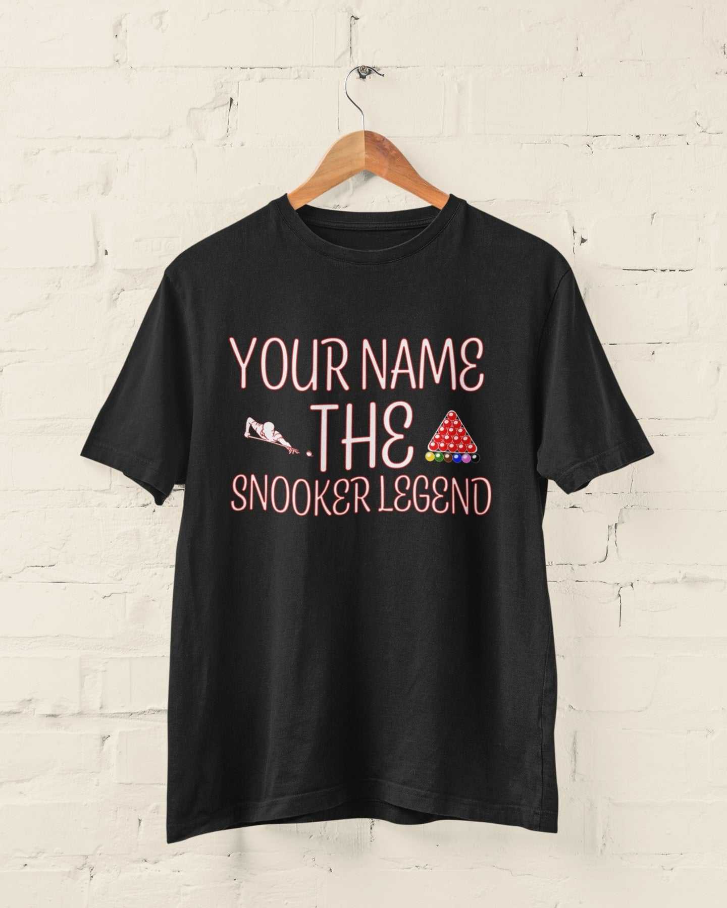 Personalised The Snooker Legend - Personalised T-Shirt for Snooker Fans T-Shirt Gift