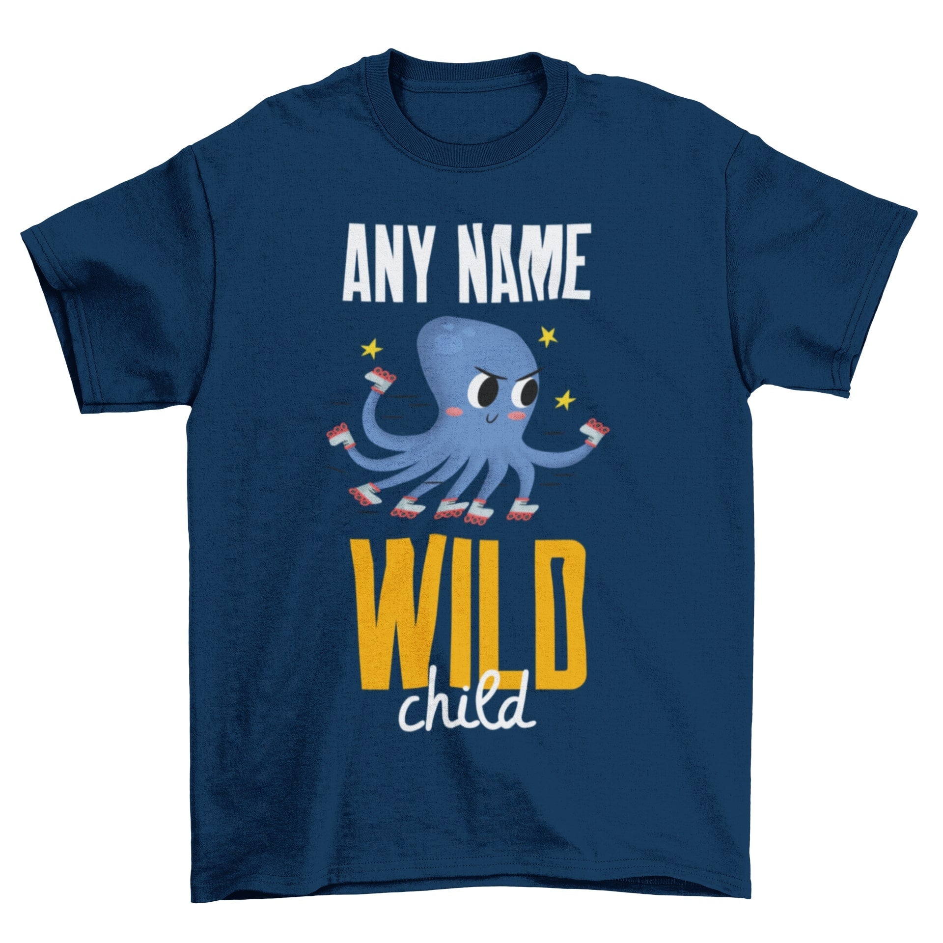 Personalised Wild Child KidsPersonalised Wild Child Kids T-shirt Gift For Boys And Girls With Name