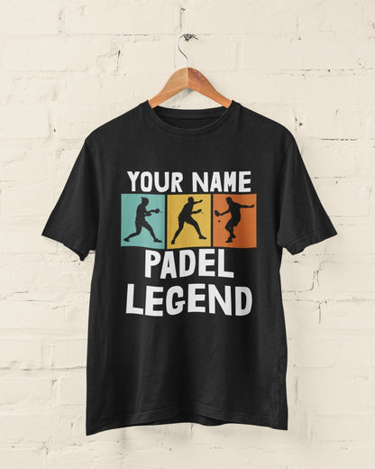 Personalised 'Your Name - The Padel Legend' T-Shirt for Padel Fans T-Shirt Gift