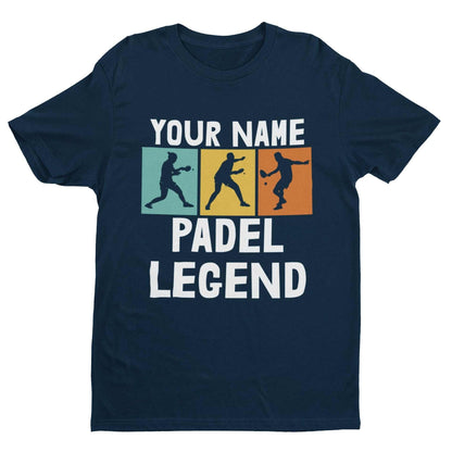 Personalised 'Your Name - The Padel Legend' T-Shirt for Padel Fans T-Shirt Gift
