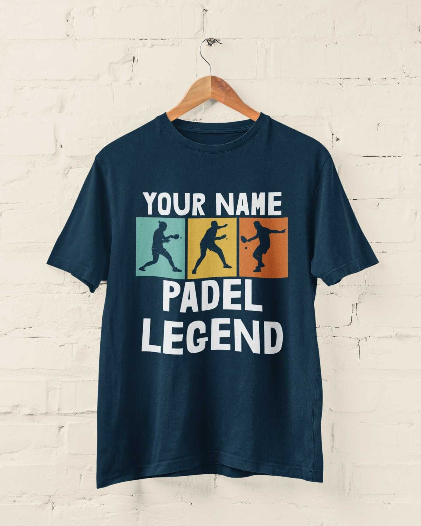 Personalised 'Your Name - The Padel Legend' T-Shirt for Padel Fans T-Shirt Gift