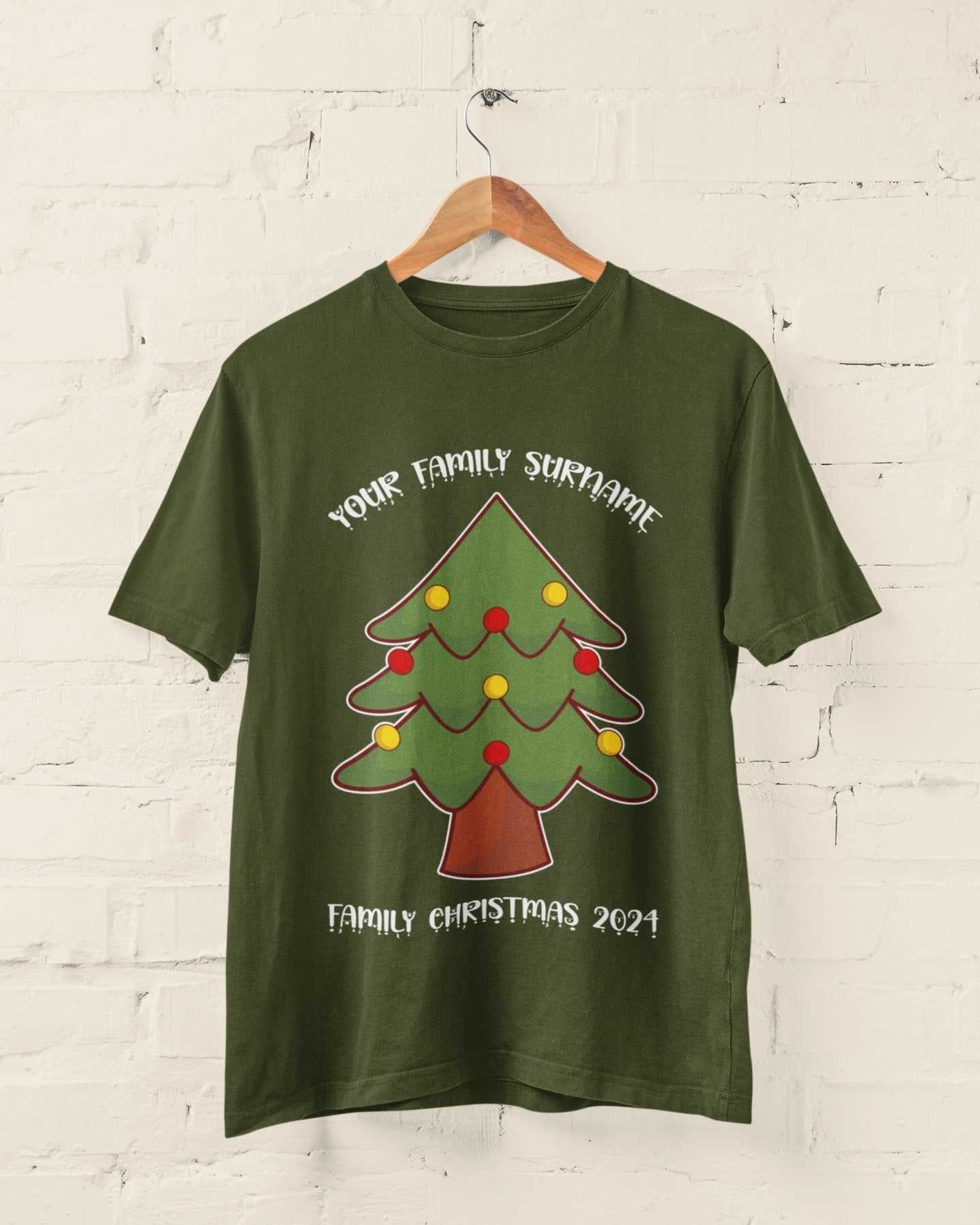 Personalised Family Christmas T ShirtPersonalised Family Christmas T Shirt 2024 Adults & Kids Xmas Day