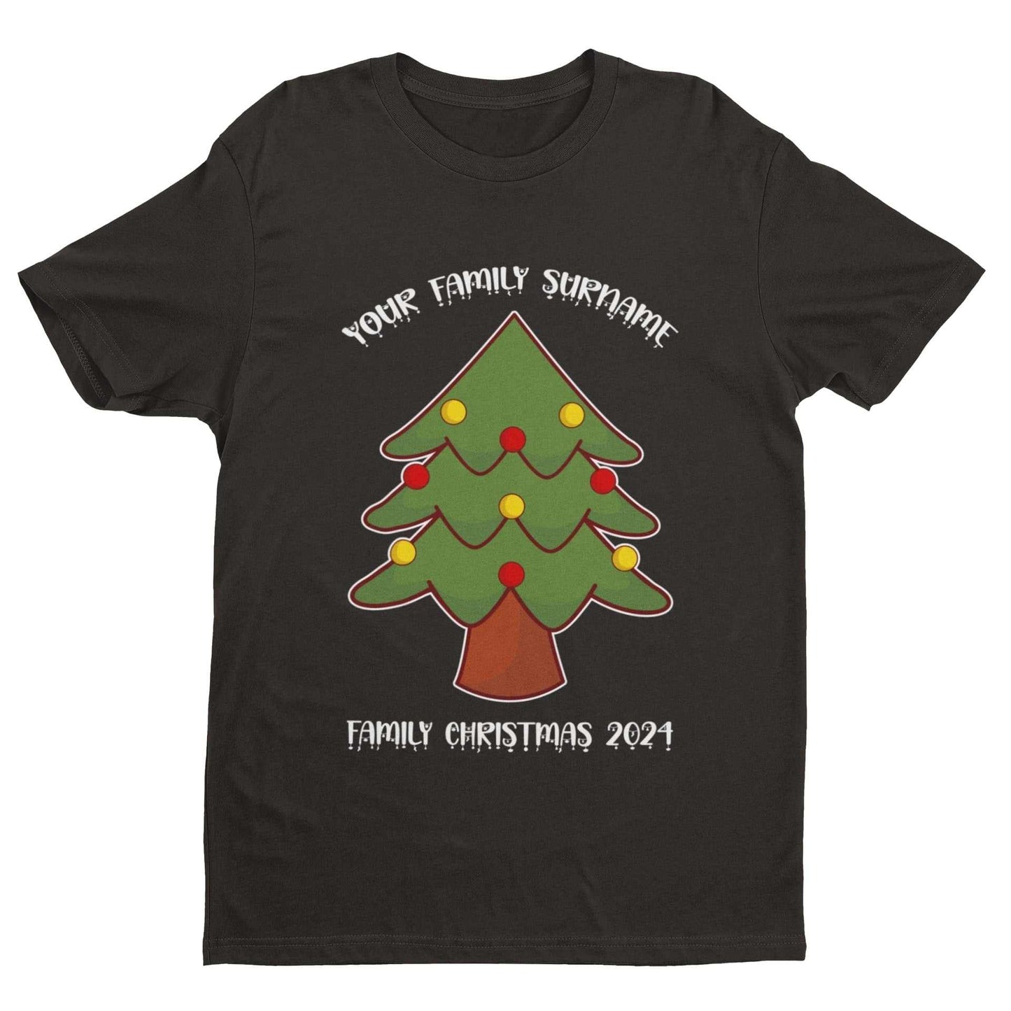 Personalised Family Christmas T ShirtPersonalised Family Christmas T Shirt 2024 Adults & Kids Xmas Day