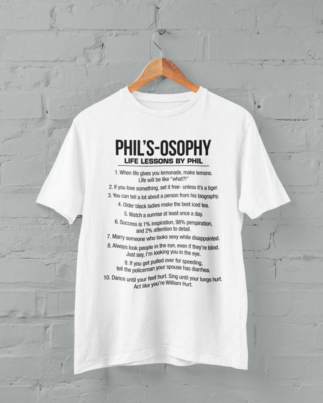 Phil's - Osophy T-Shirt Funny Dunphy Phil Quotes Family Modern Gift Best T-Shirt