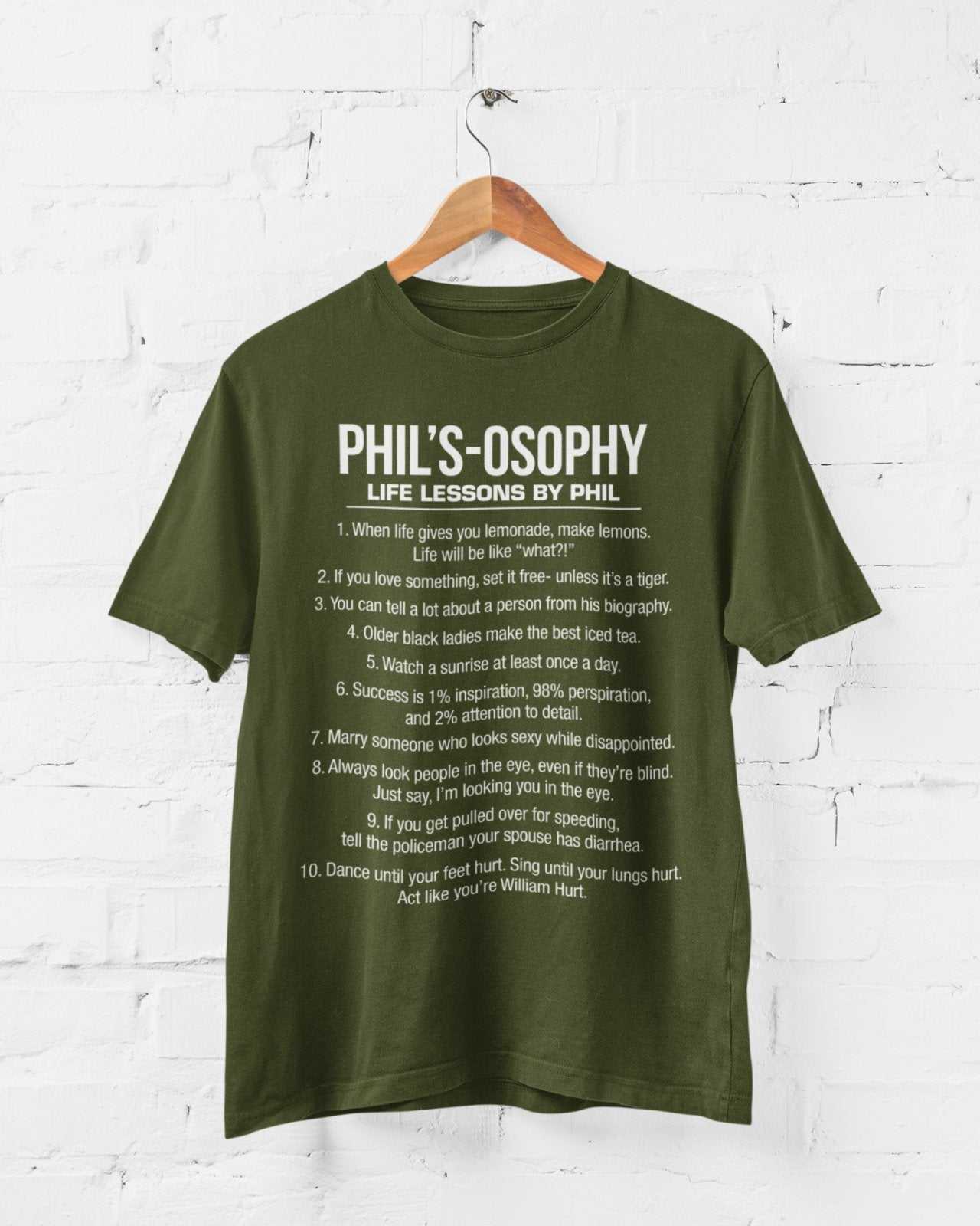 Phil's - Osophy T-Shirt Funny Dunphy Phil Quotes Family Modern Gift Best T-Shirt