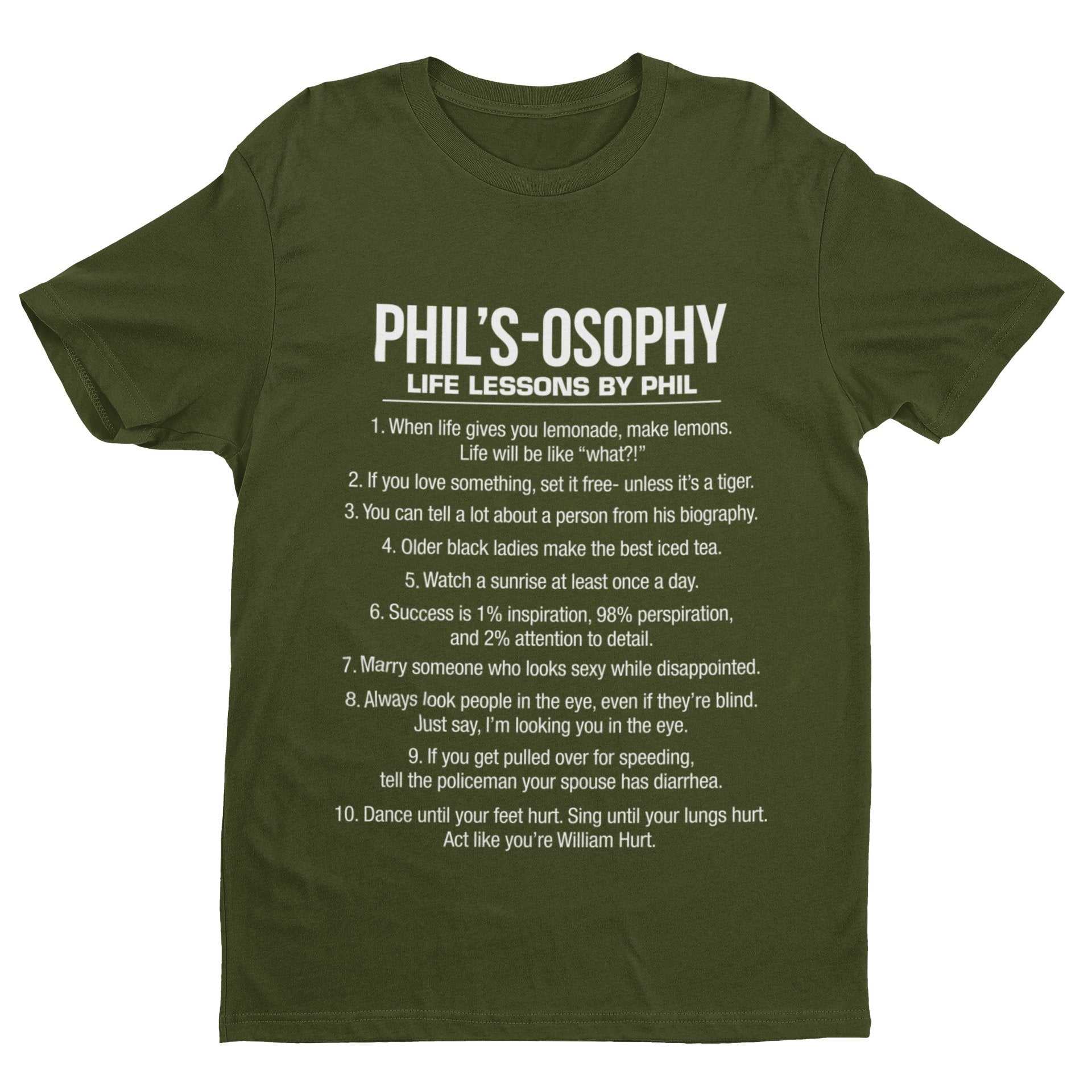 Phil's - Osophy T-Shirt Funny Dunphy Phil Quotes Family Modern Gift Best T-Shirt