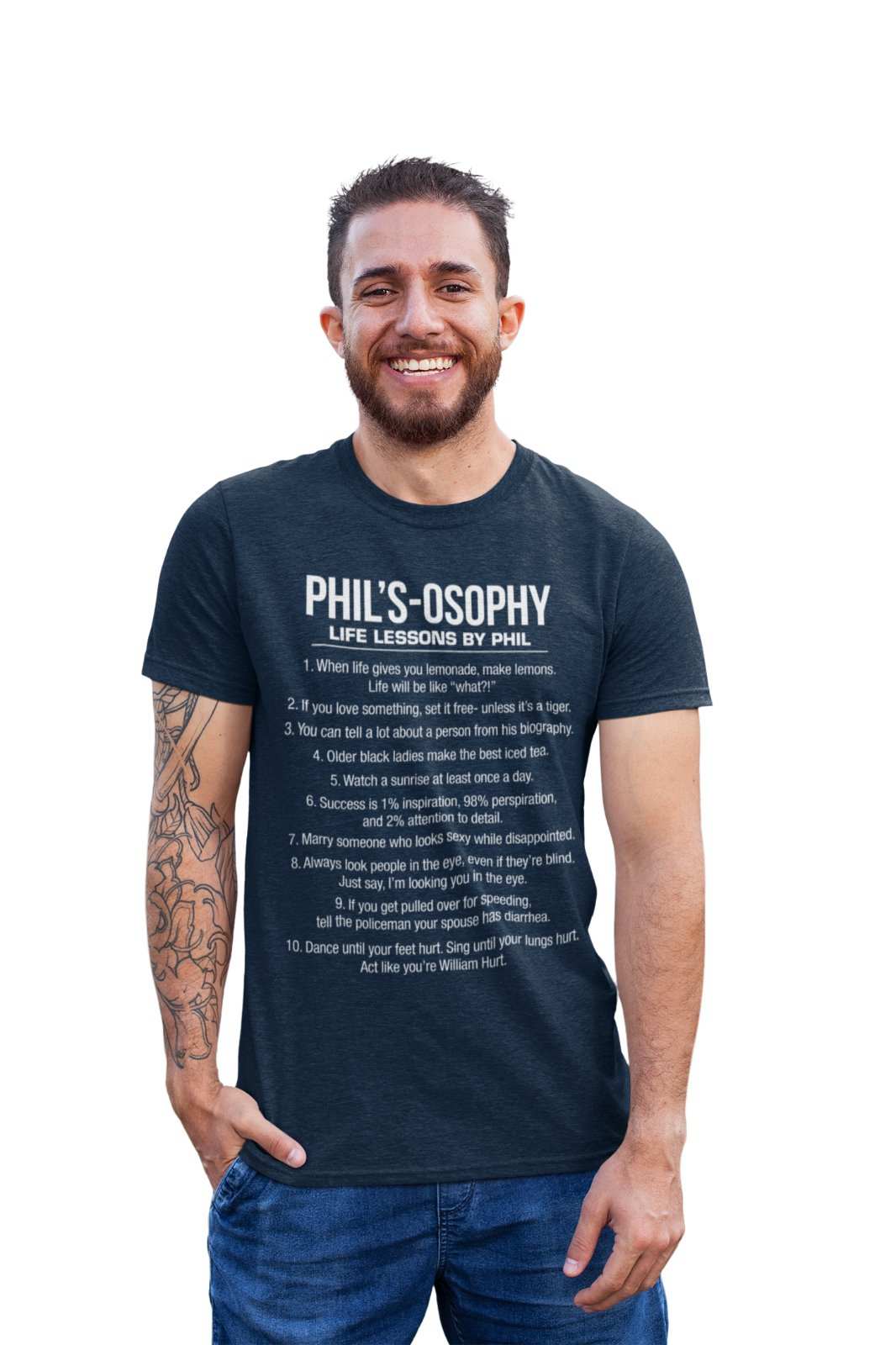 Phil's - Osophy T-Shirt Funny Dunphy Phil Quotes Family Modern Gift Best T-Shirt