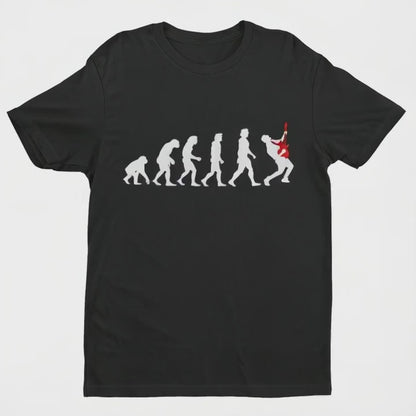 The Evolution Of GUITAR Funny Guitarist T - Shirt Darwin Ape To Man Gift T - Shirt
