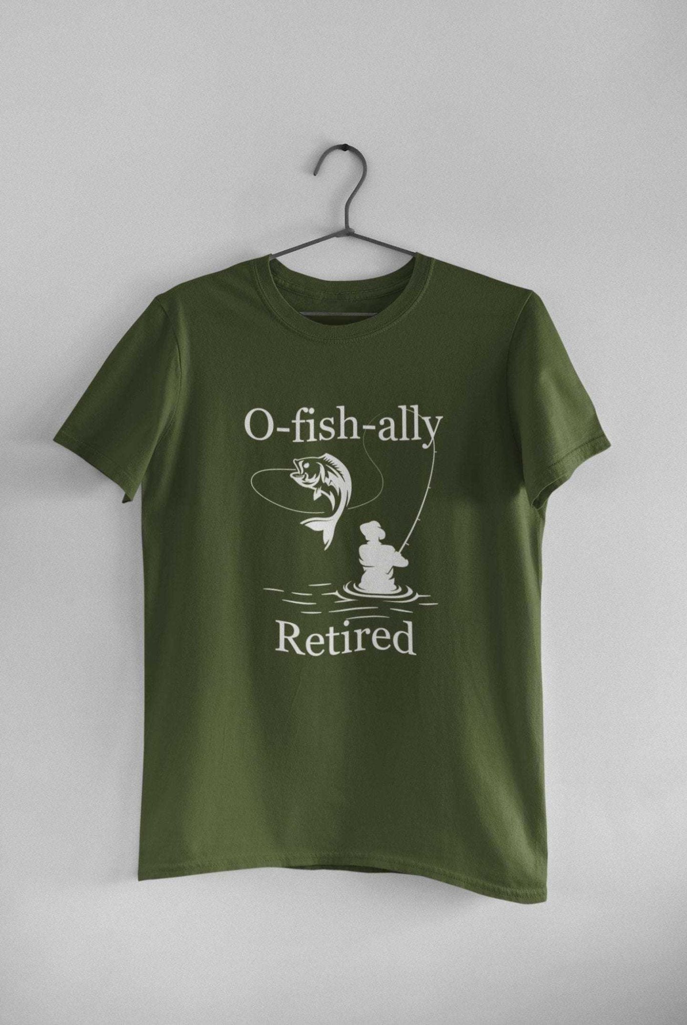 O-Fish-Ally Retired Fishing T-Shirt, alternate mockup view 5
