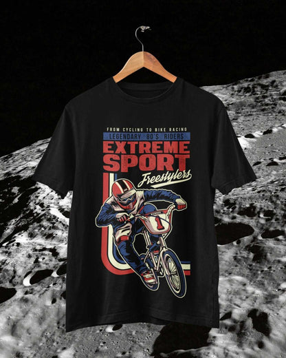 Retro Cycling BMX T-Shirt Extreme Sport Freestylers 80s Riders Gift Classic T-Shirt