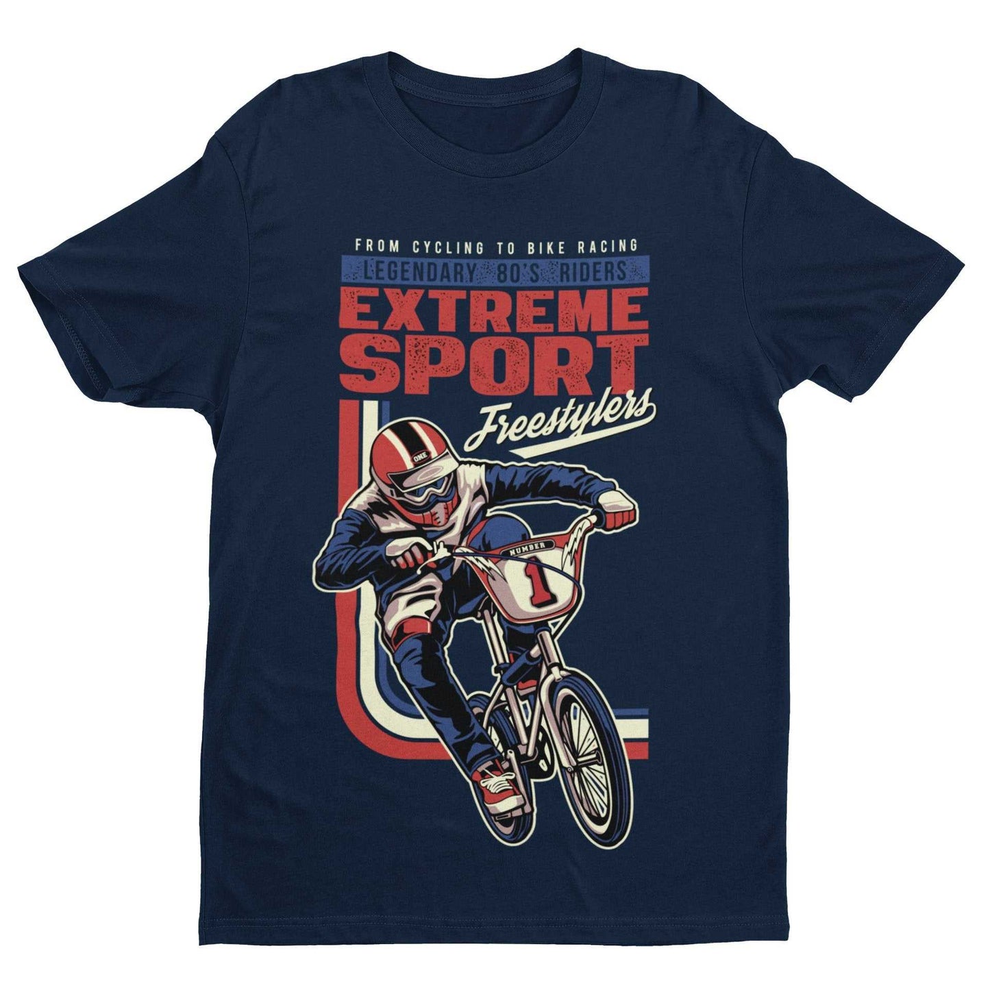 Retro Cycling BMX T-Shirt Extreme Sport Freestylers 80s Riders Gift Classic T-Shirt