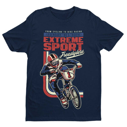 Retro Cycling BMX T-Shirt Extreme Sport Freestylers 80s Riders Gift Classic T-Shirt