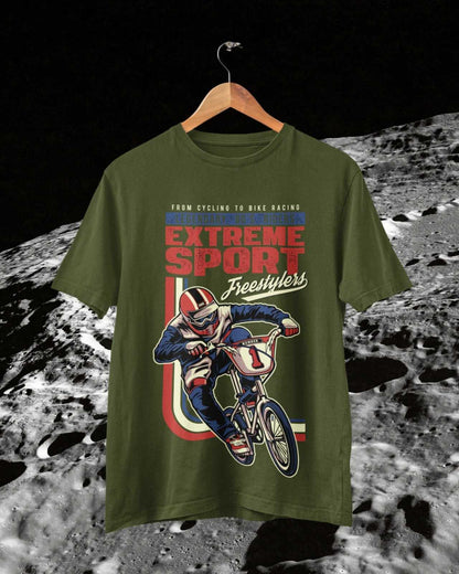 Retro Cycling BMX T-Shirt Extreme Sport Freestylers 80s Riders Gift Classic T-Shirt