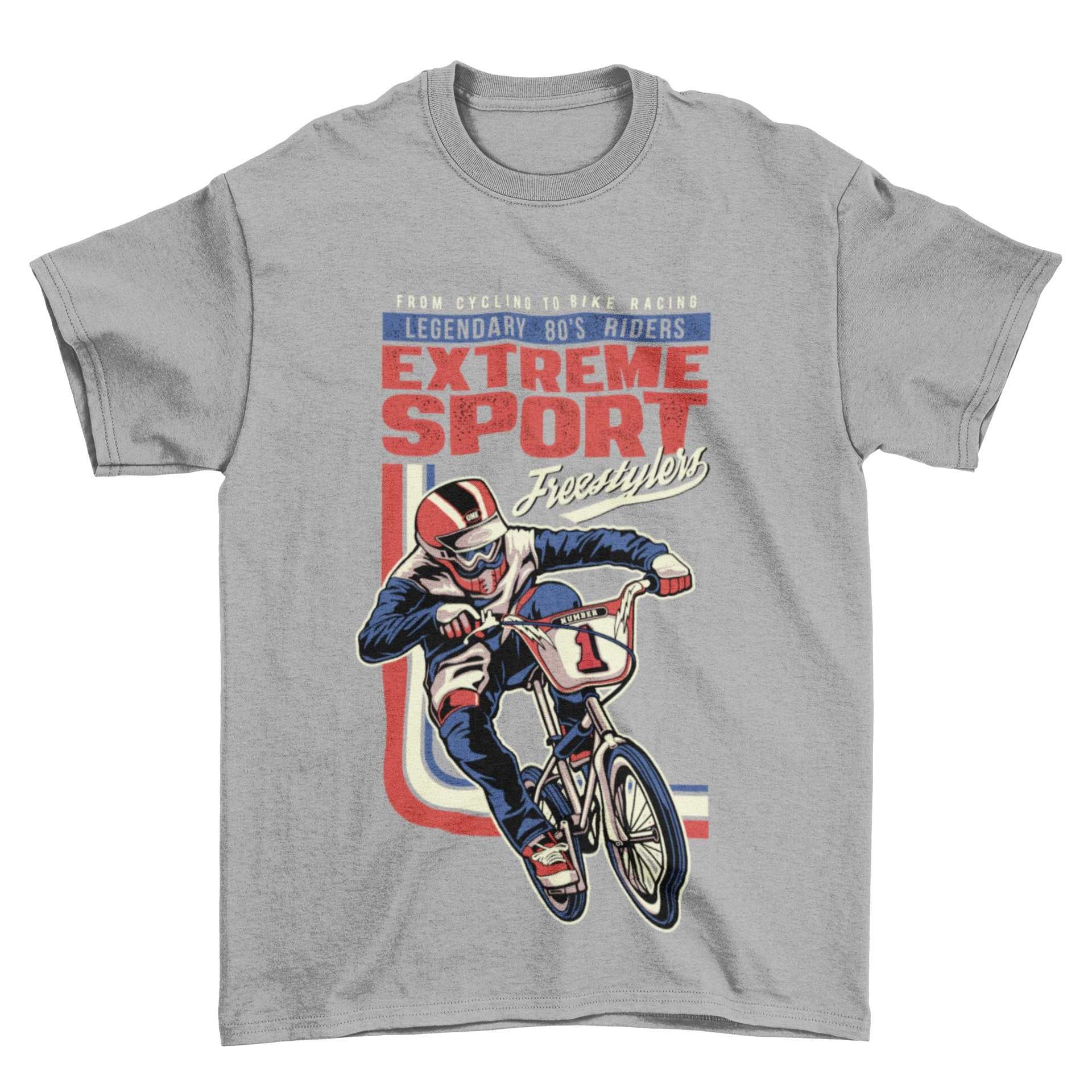 Retro Cycling BMX T-Shirt Extreme Sport Freestylers 80s Riders Gift Classic T-Shirt