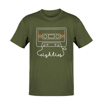 Retro Eighties Cassette Tape Graphic T-Shirt - Nostalgic 80s Style T-Shirt T-Shirt