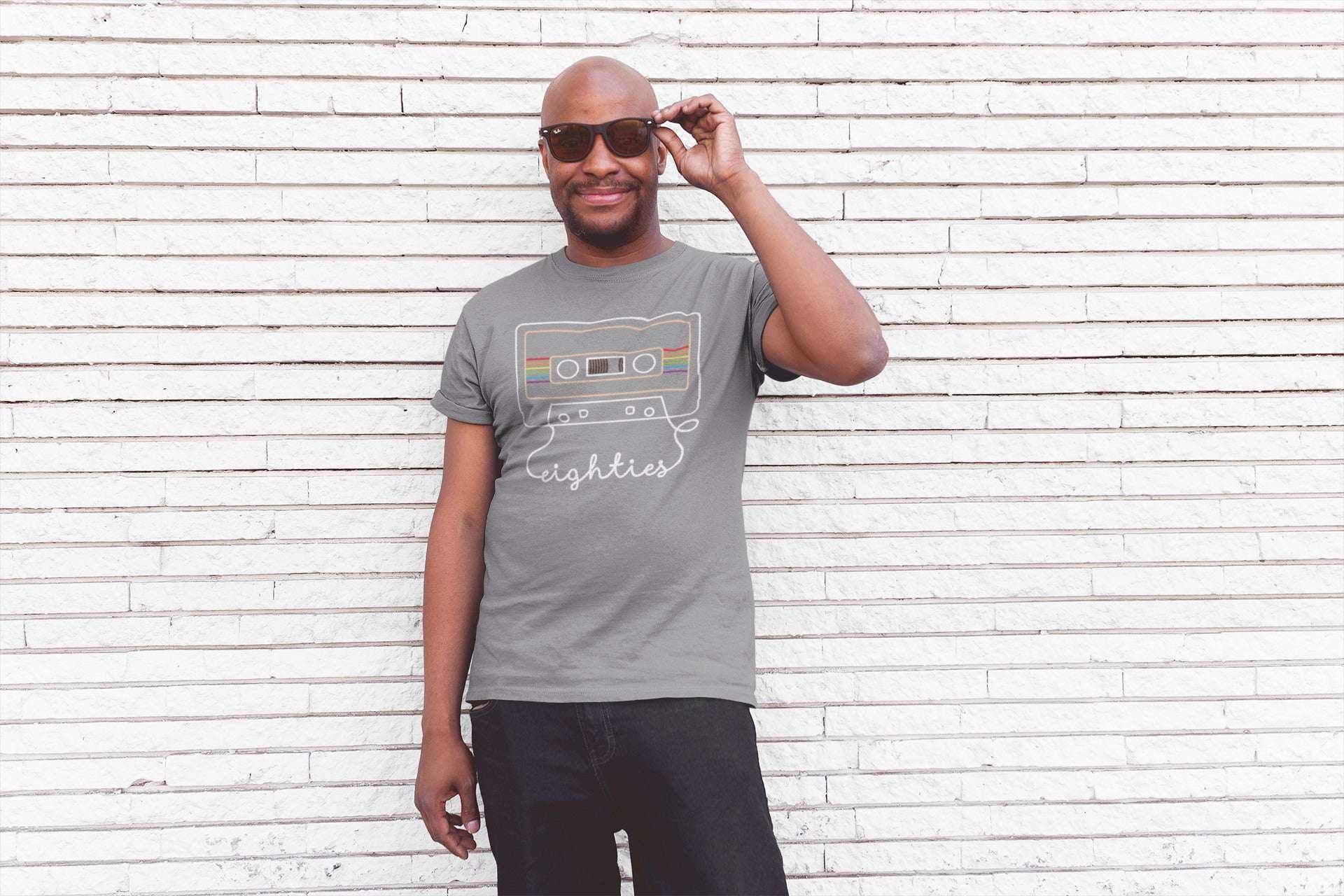 Retro Eighties Cassette Tape Graphic T-Shirt - Nostalgic 80s Style T-Shirt T-Shirt