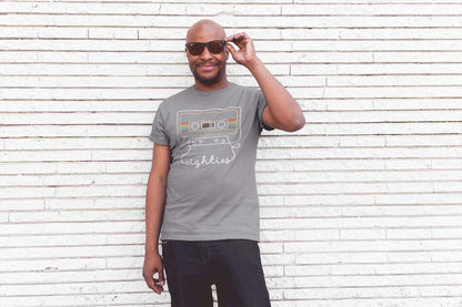 Retro Eighties Cassette Tape Graphic T-Shirt - Nostalgic 80s Style T-Shirt T-Shirt