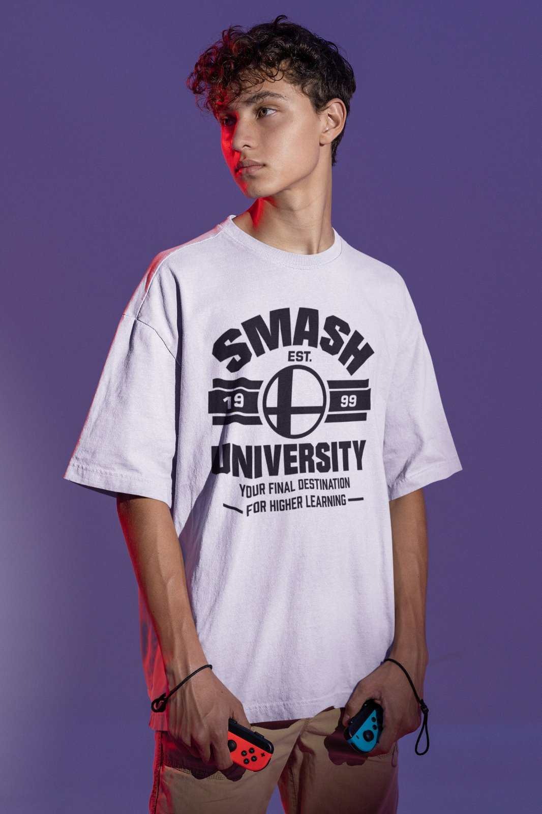Retro Gaming T-Shirt Smash University Est 1999 Bros Super Classic Gamer Gift T-Shirt