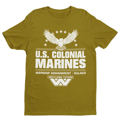 Retro Style Sci Fi T-Shirt US Colonial Marines Gift for 80s 90s film fans T-Shirt