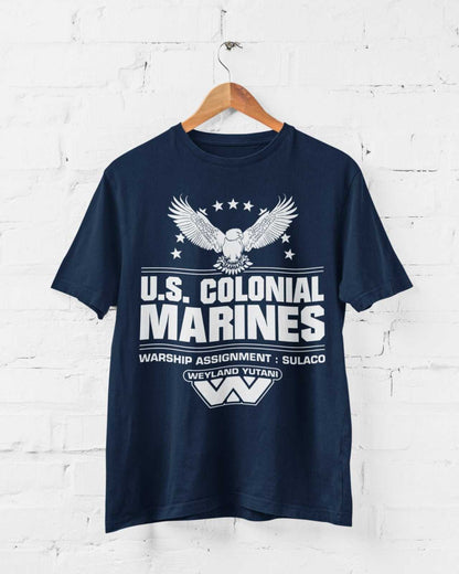 Retro Style Sci Fi T-Shirt US Colonial Marines Gift for 80s 90s film fans T-Shirt