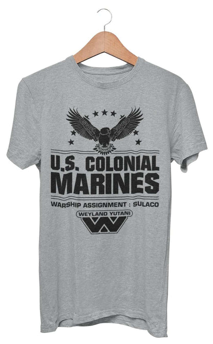 Retro Style Sci Fi T-Shirt US Colonial Marines Gift for 80s 90s film fans T-Shirt