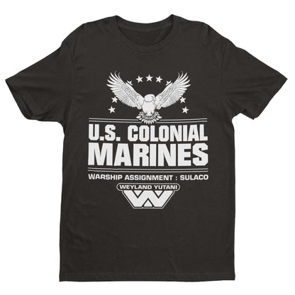 Retro Style Sci Fi T-Shirt US Colonial Marines Gift for 80s 90s film fans T-Shirt