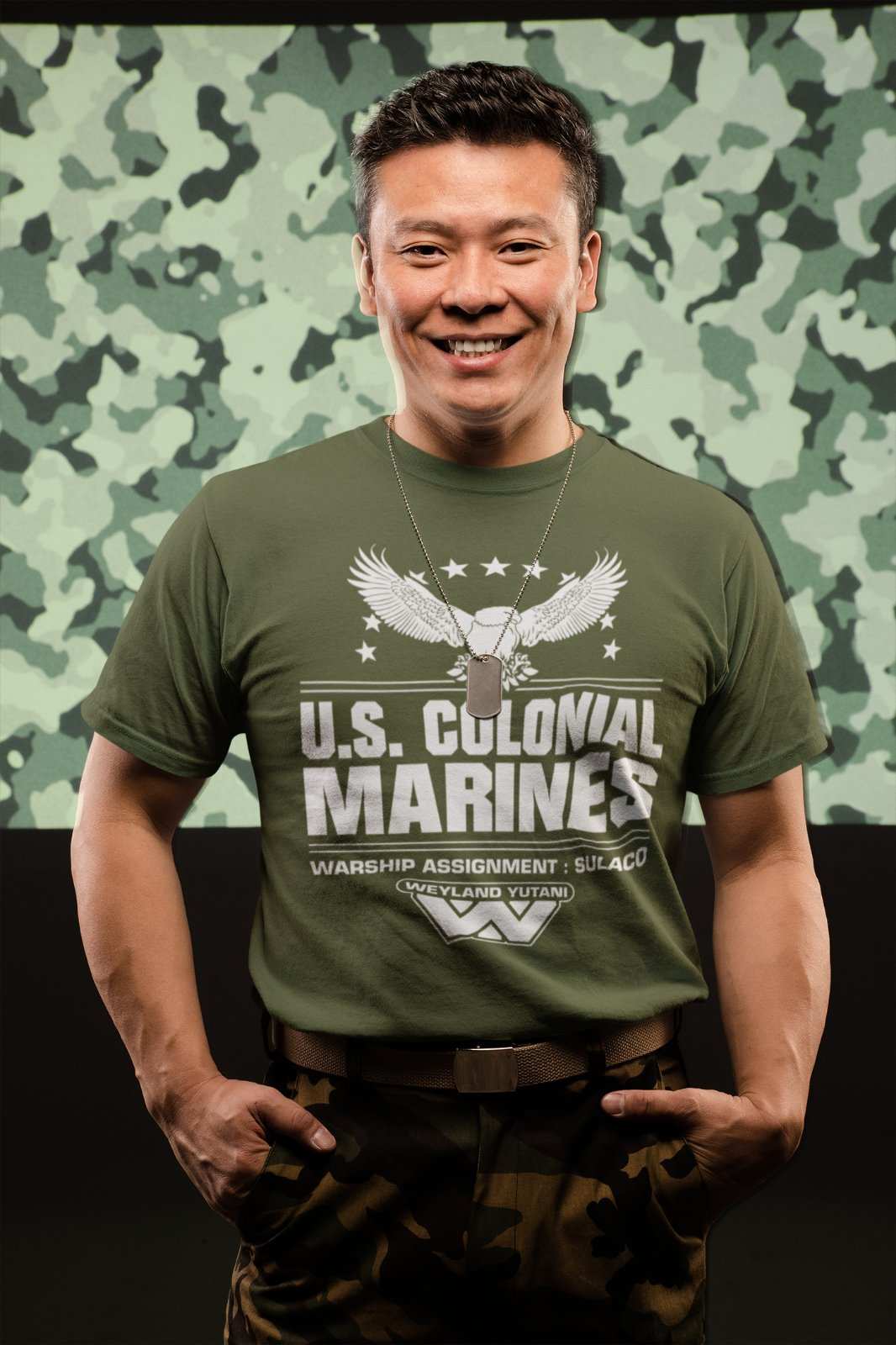 Retro Style Sci Fi T-Shirt US Colonial Marines Gift for 80s 90s film fans T-Shirt