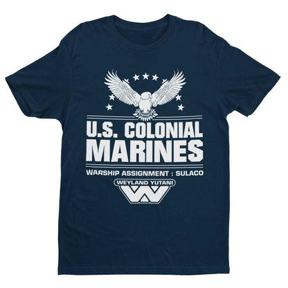 Retro Style Sci Fi T-Shirt US Colonial Marines Gift for 80s 90s film fans T-Shirt