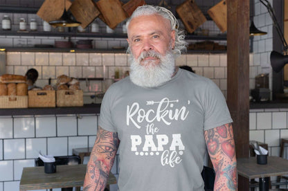 Rockin' the Papa Life T-Shirt - Fun & Stylish Gift for Papas T-Shirt
