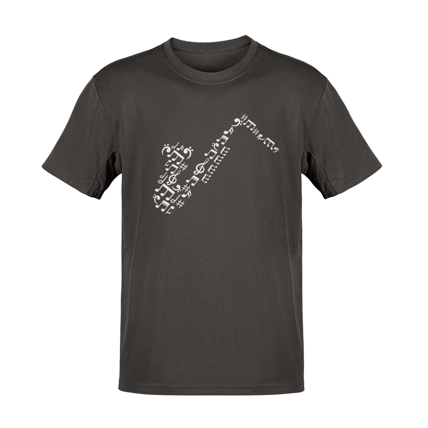 Saxophone Music Symbols T-Shirt | Perfect Gift for Jazz Lovers and Musicians T-Shirt