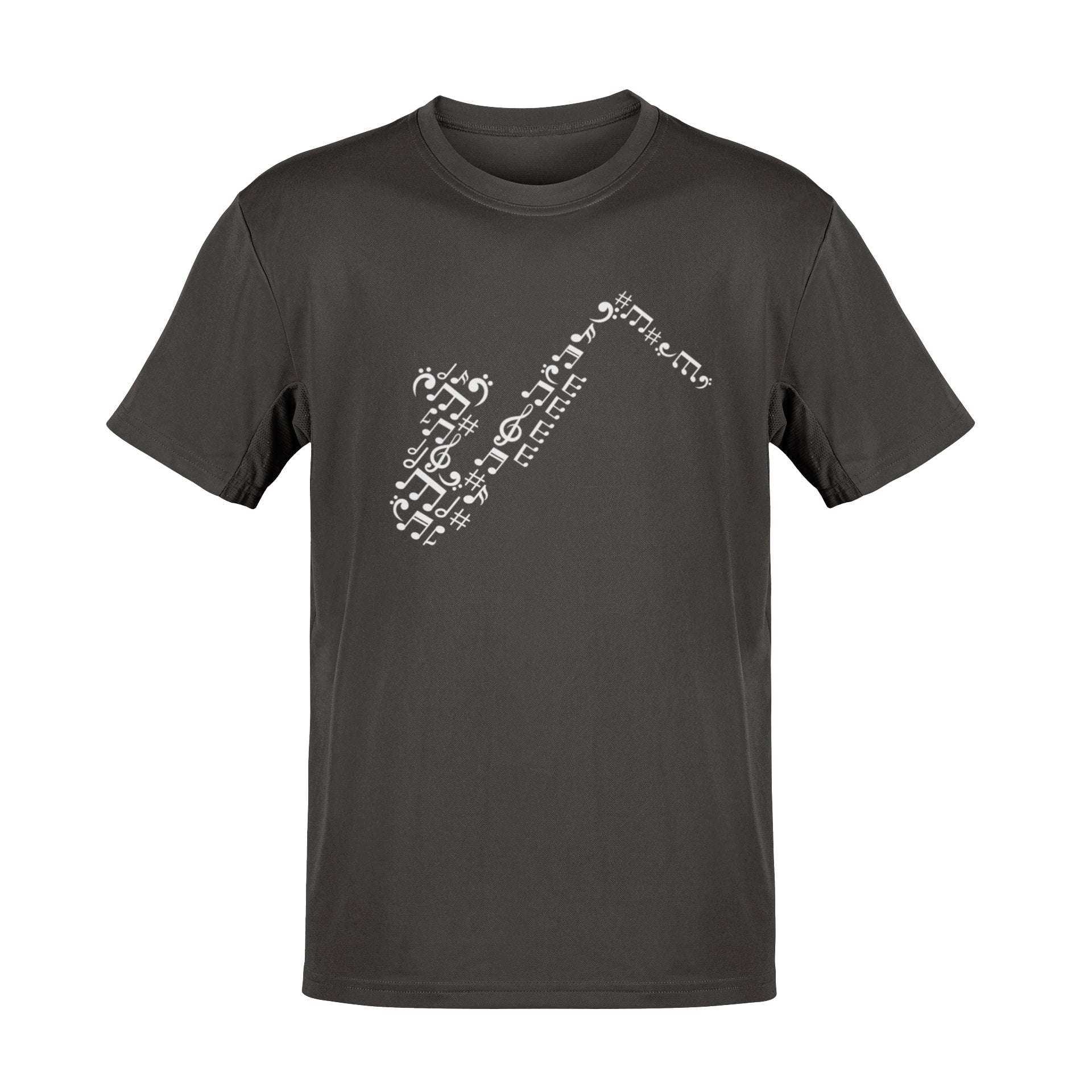 Saxophone Music Symbols T-Shirt | Perfect Gift for Jazz Lovers and Musicians T-Shirt