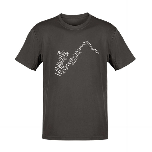 Saxophone Music Symbols T-Shirt | Perfect Gift for Jazz Lovers and Musicians T-Shirt