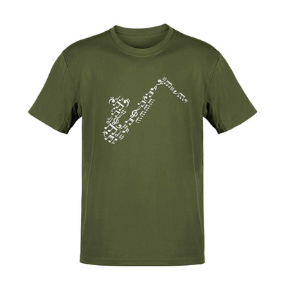 Saxophone Music Symbols T-Shirt | Perfect Gift for Jazz Lovers and Musicians T-Shirt
