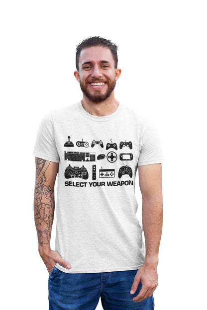 Select Your Weapon Retro Gaming Controllers T-Shirt Gaming Classic Gift Top T-Shirt