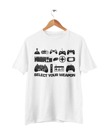 Select Your Weapon Retro Gaming Controllers T-Shirt Gaming Classic Gift Top T-Shirt