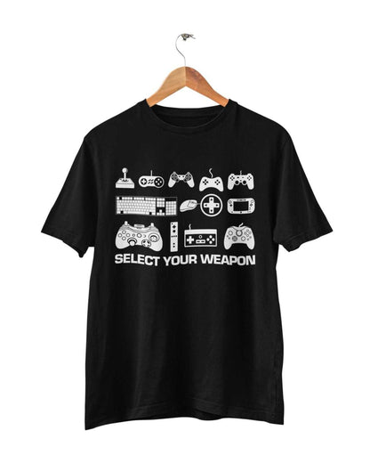 Select Your Weapon Retro Gaming Controllers T-Shirt Gaming Classic Gift Top T-Shirt