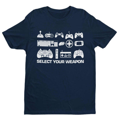 Select Your Weapon Retro Gaming Controllers T-Shirt Gaming Classic Gift Top T-Shirt