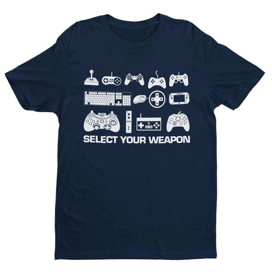 Select Your Weapon Retro Gaming Controllers T-Shirt Gaming Classic Gift Top T-Shirt
