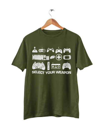 Select Your Weapon Retro Gaming Controllers T-Shirt Gaming Classic Gift Top T-Shirt