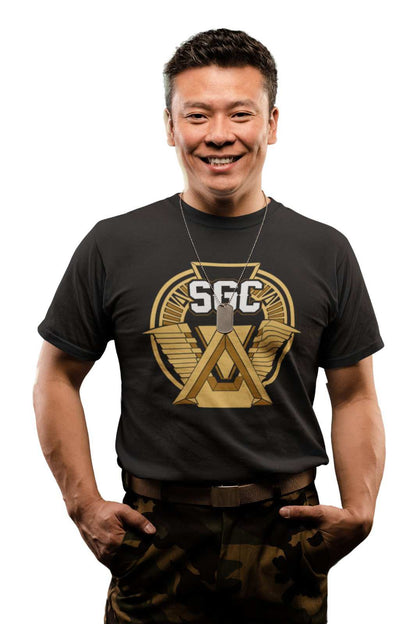 SGC T-Shirt Stargate Gate Star Council Atlantis Funny Sci Fi Vintage TV Movie T-Shirt