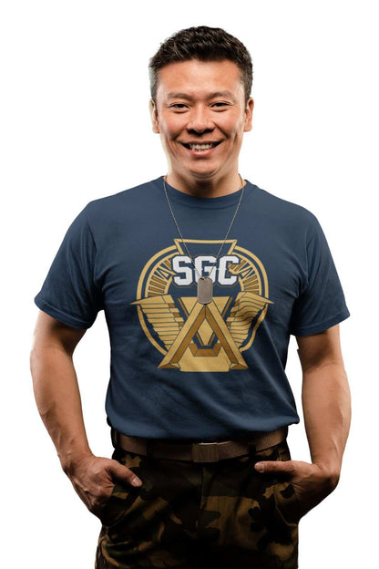 SGC T-Shirt Stargate Gate Star Council Atlantis Funny Sci Fi Vintage TV Movie T-Shirt