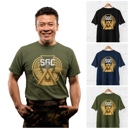 SGC T-Shirt Stargate Gate Star Council Atlantis Funny Sci Fi Vintage TV Movie T-Shirt