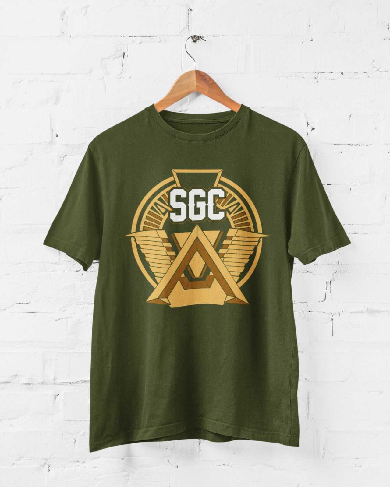 SGC T-Shirt Stargate Gate Star Council Atlantis Funny Sci Fi Vintage TV Movie T-Shirt