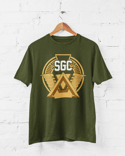 SGC T-Shirt Stargate Gate Star Council Atlantis Funny Sci Fi Vintage TV Movie T-Shirt