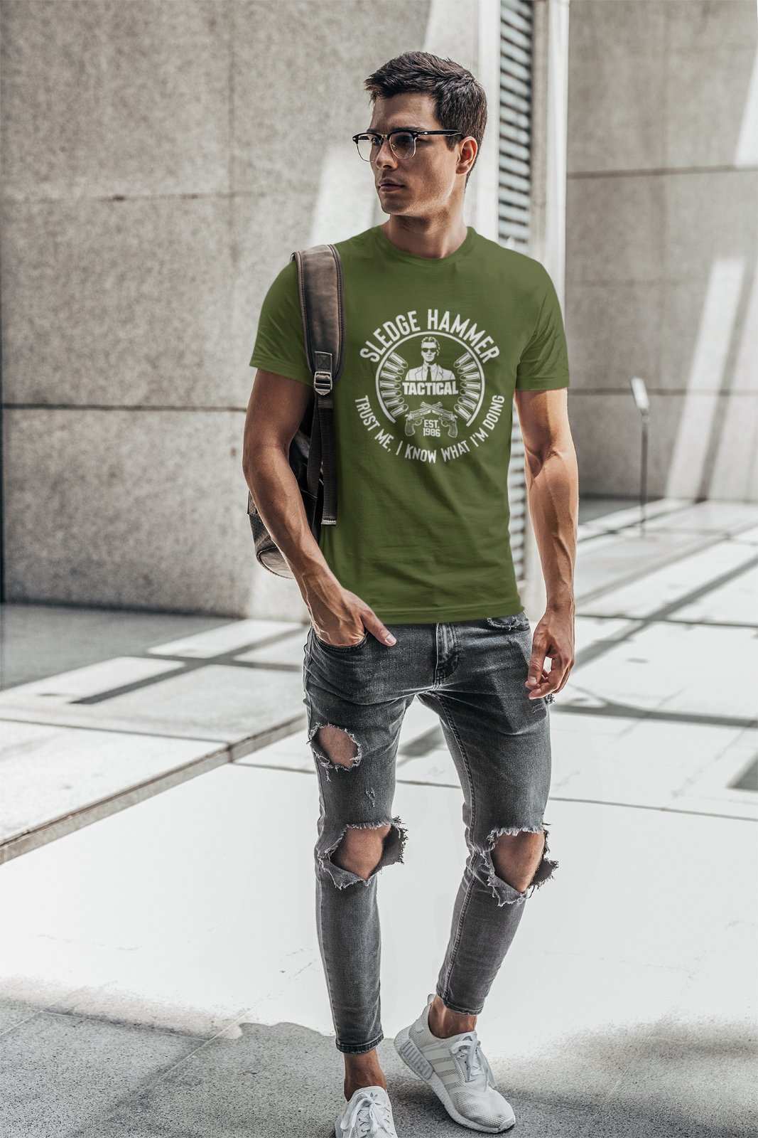Sledgehammer Est 1986 Retro T-Shirt TV 80s Funny Cop Show Classic Gift T-Shirt
