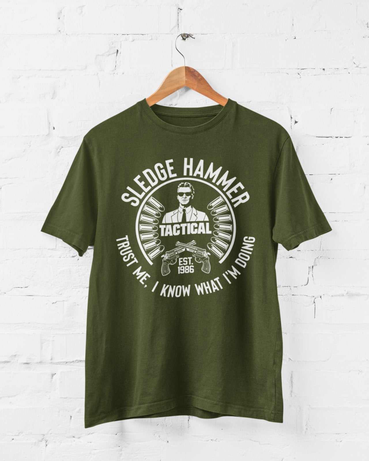 Sledgehammer Est 1986 Retro T-Shirt TV 80s Funny Cop Show Classic Gift T-Shirt