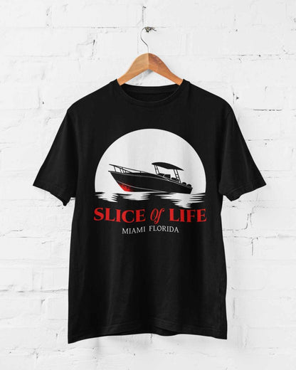 Slice Of Life Miami Florida Funny T-Shirt Dexter TV Serial Killer Boat Funny T-Shirt