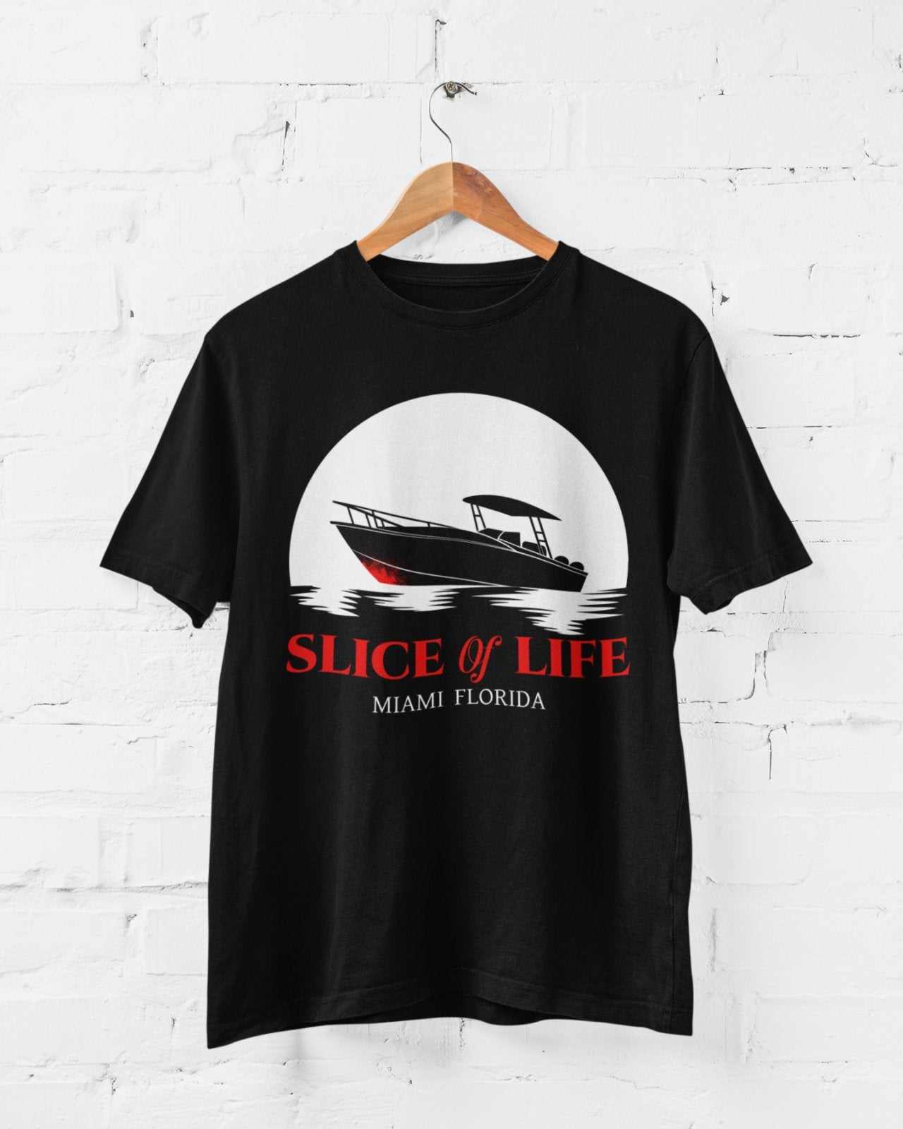 Slice Of Life Miami Florida Funny T-Shirt Dexter TV Serial Killer Boat Funny T-Shirt