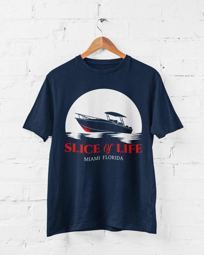 Slice Of Life Miami Florida Funny T-Shirt Dexter TV Serial Killer Boat Funny T-Shirt
