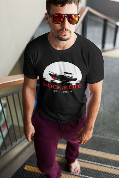 Slice Of Life Miami Florida Funny T-Shirt Dexter TV Serial Killer Boat Funny T-Shirt